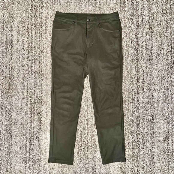 Lululemon Athletica Men's ABC Slim-Fit Pant Warpstreme in Olive Green - Picture 2 of 13